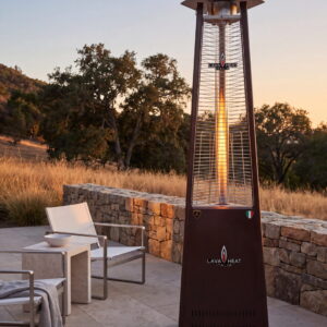 Lava Heat Italia Lava Lite Patio Heater, Heritage Bronze, Liquid Propane, Knock-Down