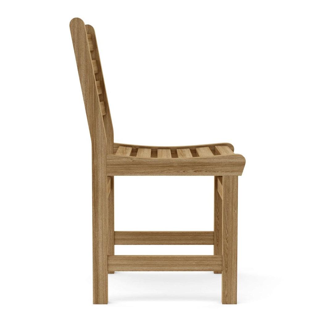 5-Piece Teak Dining Set - Montage (Table) & Windham (Chairs) - Detailed View 6 | EuroLife Furniture