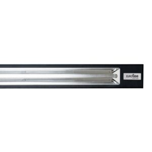 Eurofase Heating - 3000 Watt Single Element Low Profile 64 Inch Electric Patio Heater-480 Voltage-Black Finish