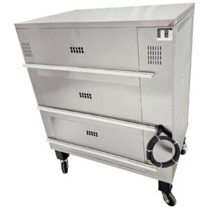 Commercial 3 Layer Pizza Oven Independent Temp Control 32-572F 220V 3 Phase for Bakery