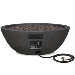 Bowery Hill Traditional Propane Fire Pit Bowl in Slate Gray
