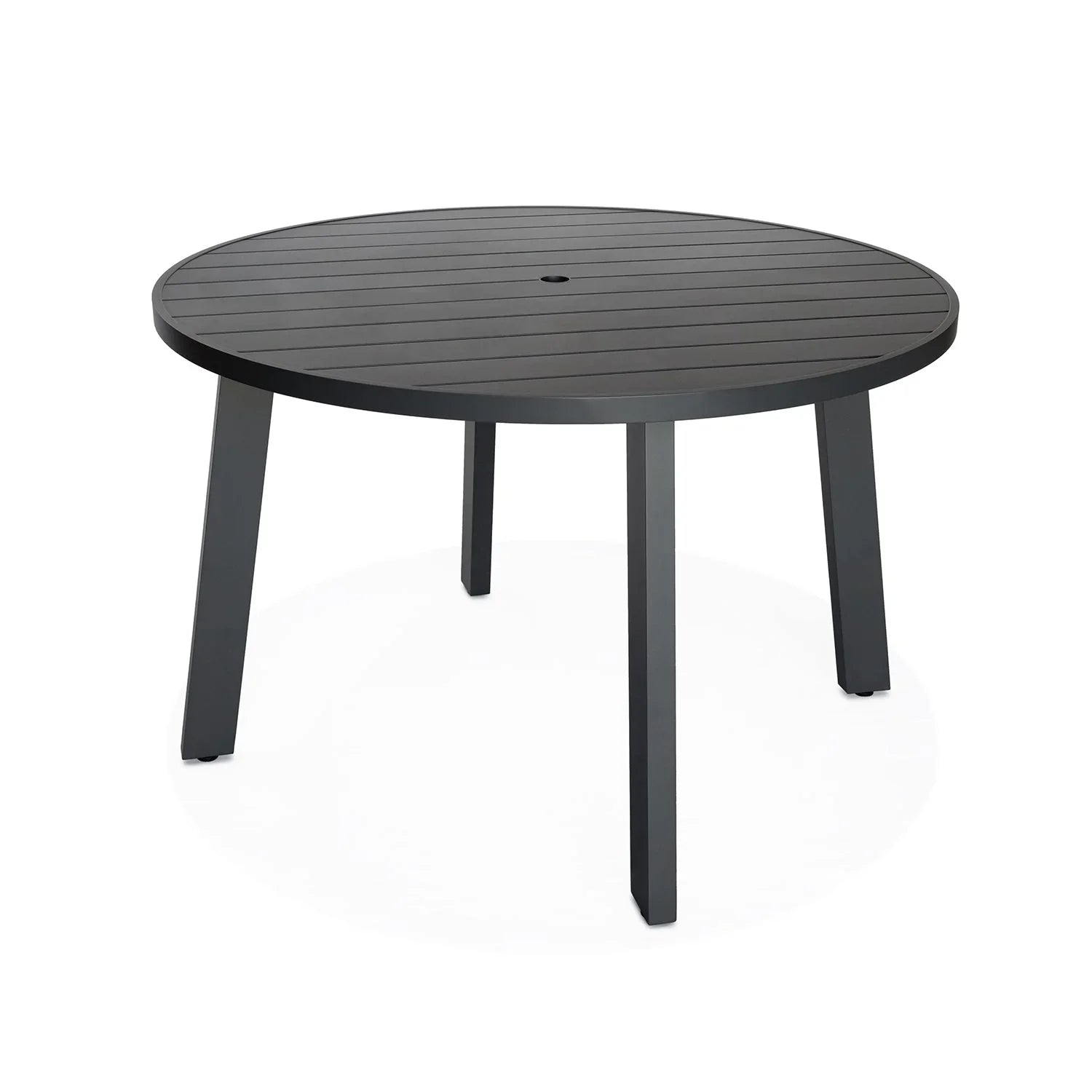 Classic Aluminum 48" Round Dining Table - Harmonia Dining Tables by EuroLife Furniture