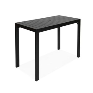 Classic Aluminum 6-Seater Square Bar Table