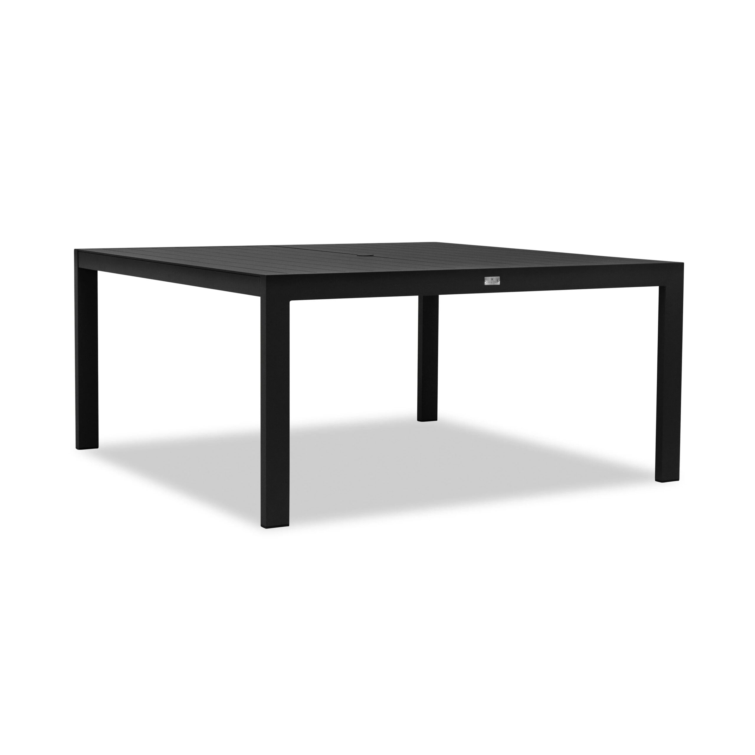 Classic Aluminum 63" Square Dining Table - Detailed View 3 | EuroLife Furniture