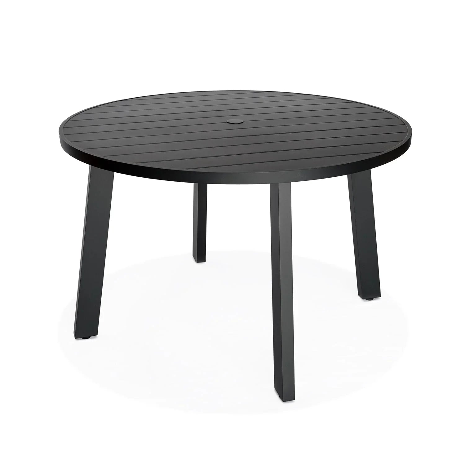 Classic Aluminum 48" Round Dining Table - Detailed View 3 | EuroLife Furniture