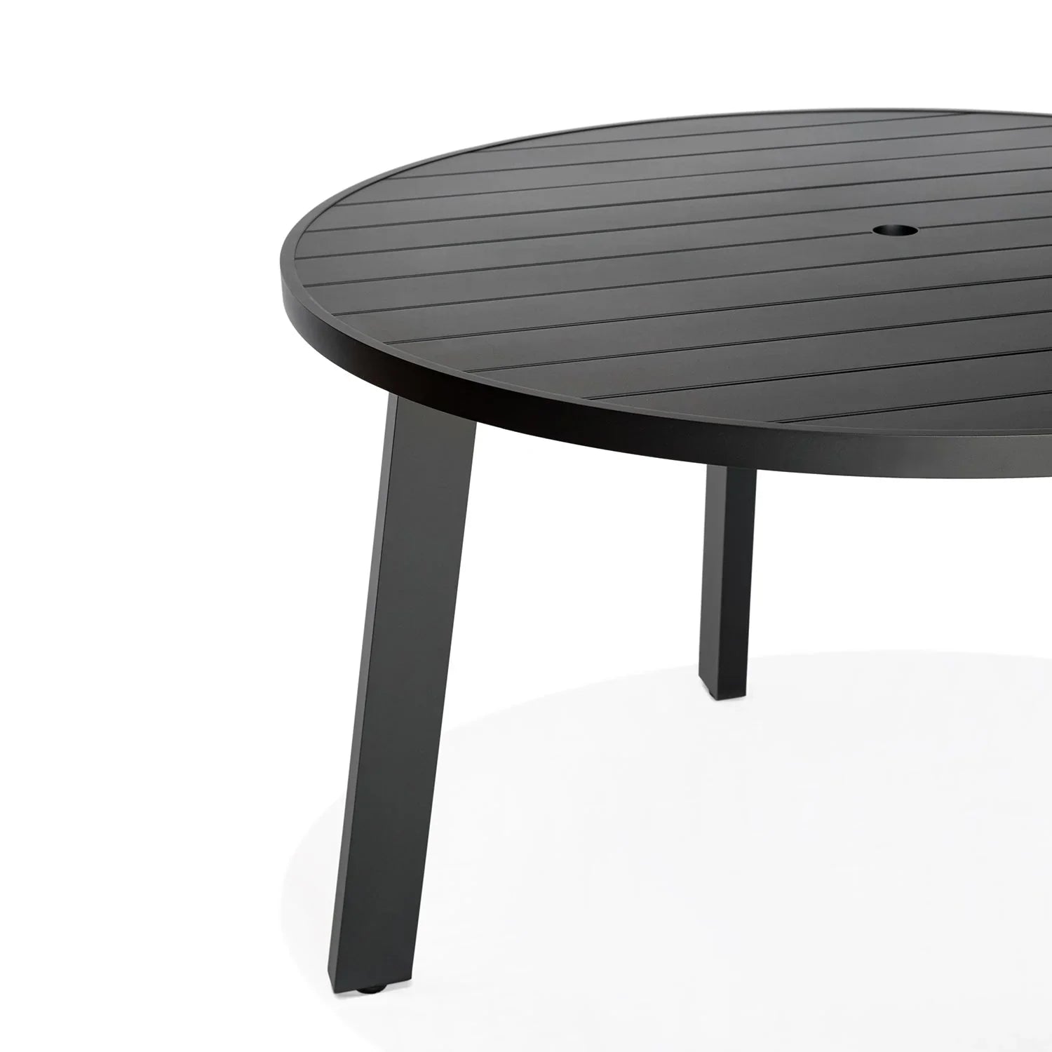 Classic Aluminum 48" Round Dining Table - Detailed View 4 | EuroLife Furniture