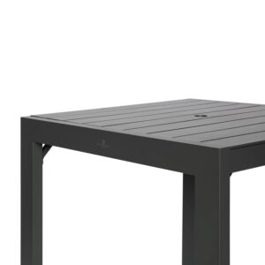 Classic Aluminum 4-Seater Square Bar Table