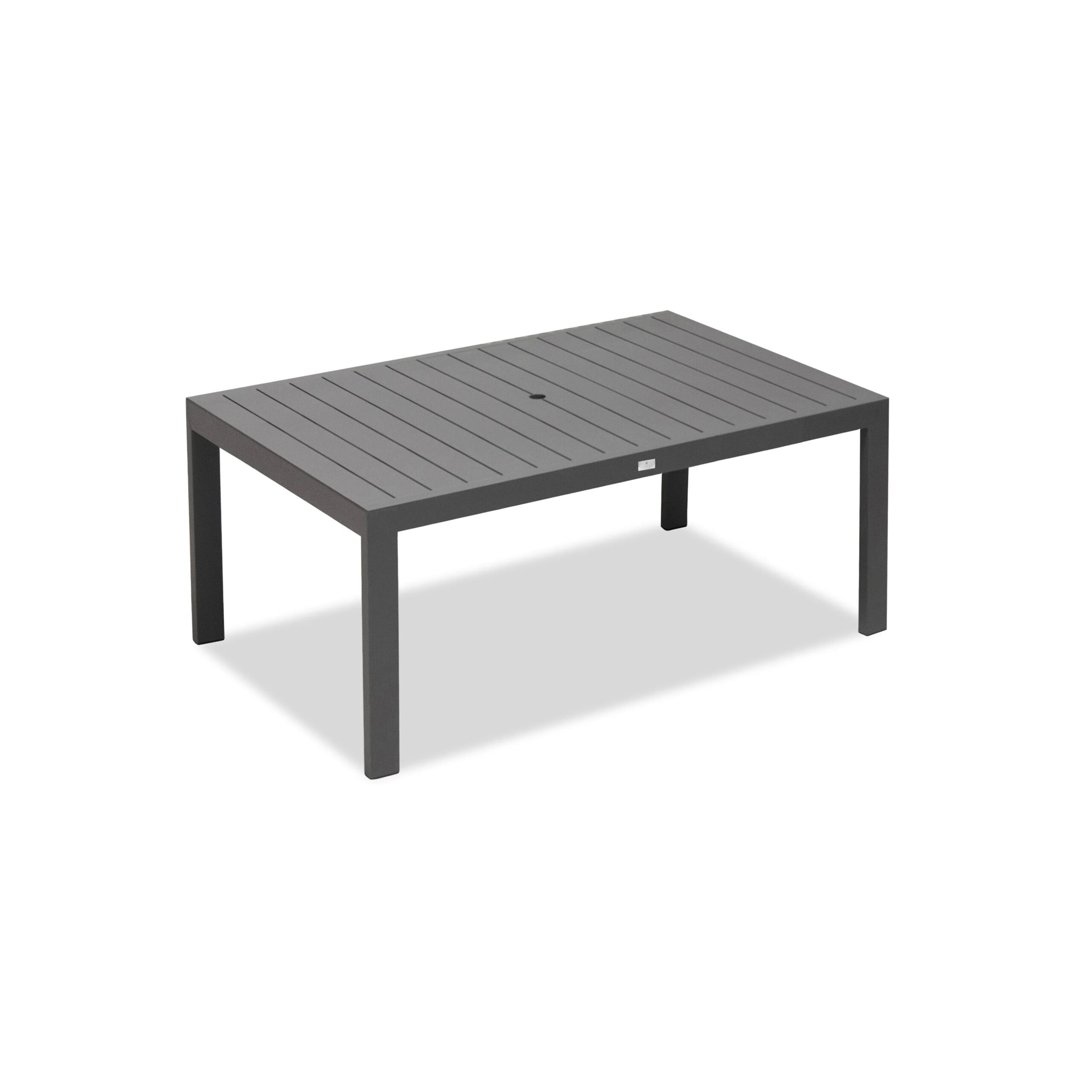 Classic Aluminum 63" Rectangular Dining Table - Detailed View 4 | EuroLife Furniture