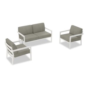 Pacifica 3 Piece Loveseat Set