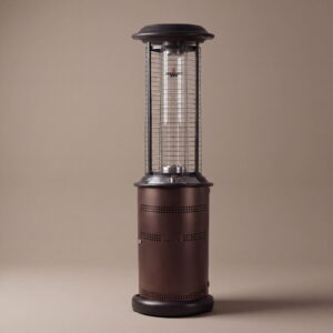 Lava Heat Italia Milano Cylindrical Patio Heater, Heritage Bronze, Liquid Propane, Knock-Down