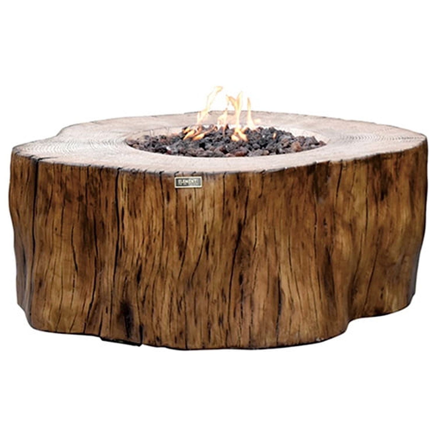 Ocean Rock USA INC. Elementi Manchester Redwood Liquid Propane Concrete Fire Table - Concrete Fire Pits by EuroLife Furniture