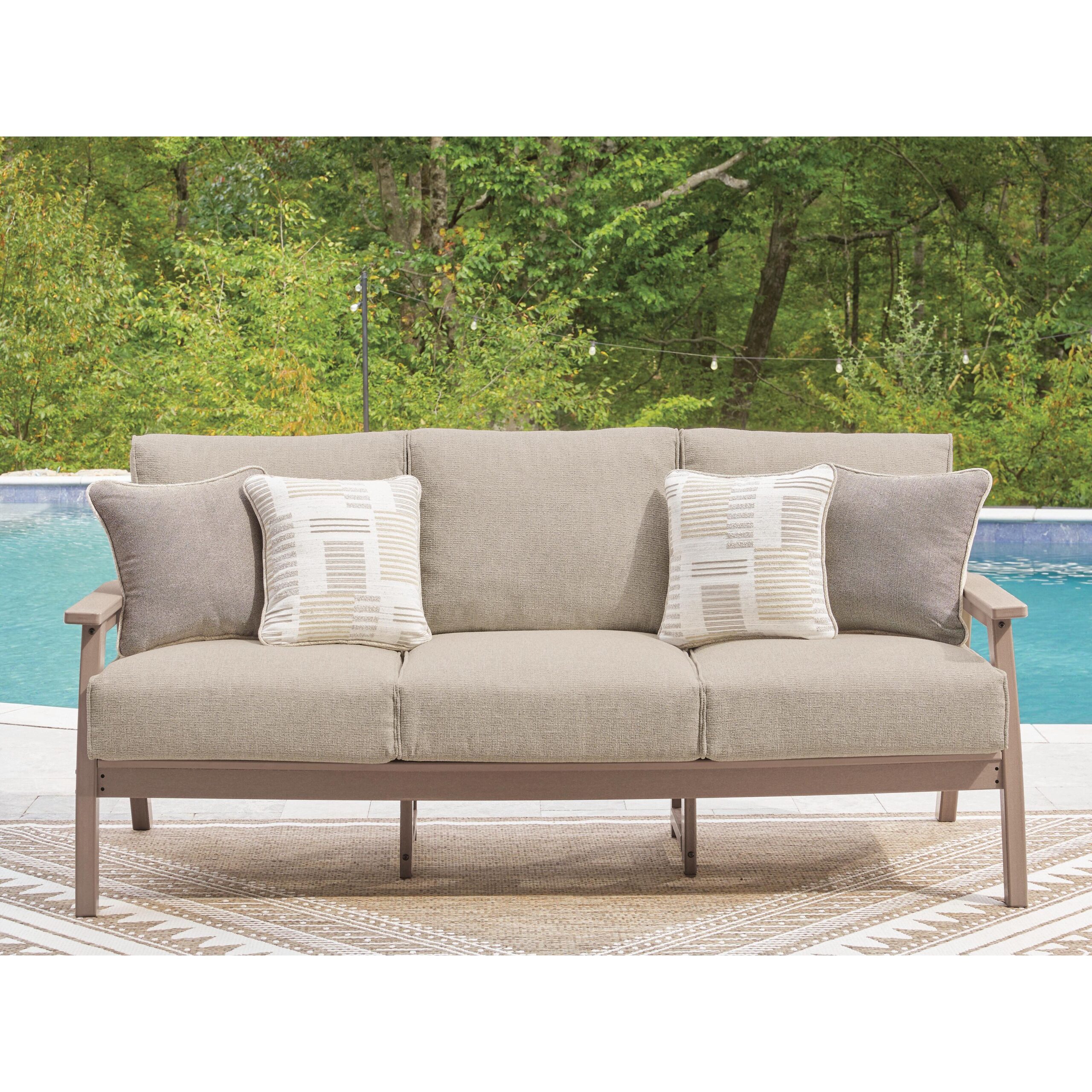 Poly Sand Outdoor 78" Sofa - SGP P422-838 by EuroLife Furniture