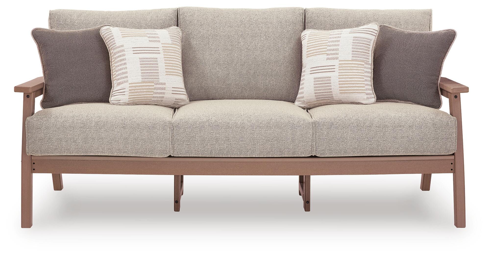 Poly Sand Outdoor 78" Sofa - Detailed View 3 | EuroLife Furniture