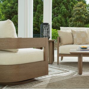Modern Curve Outdoor Swivel Glider Chair