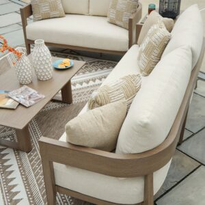 Modern Curve Outdoor Seating Set