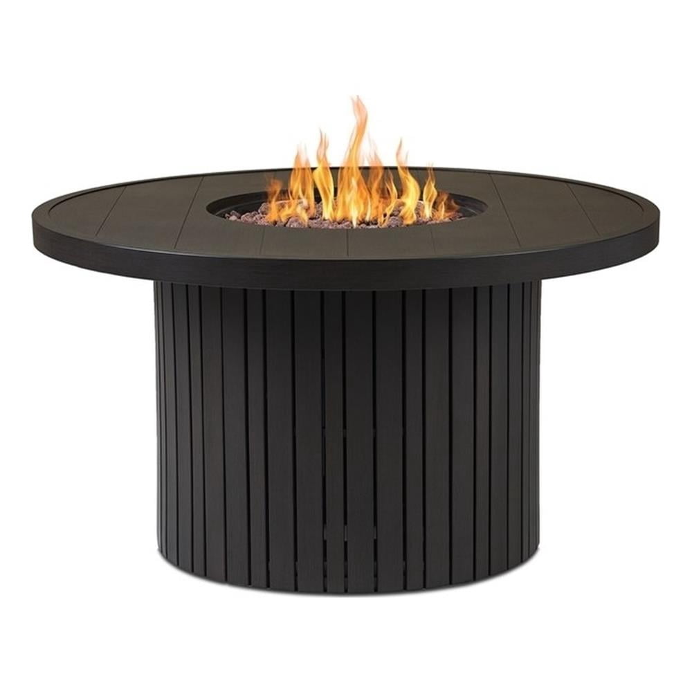 Real Flame Calvin 44" Propane Fire Pit Table With Hidden Tank in Bronze Coral - Fire Pits by EuroLife Furniture