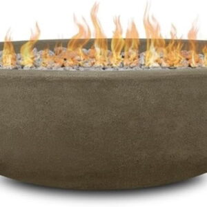 Real Flame Riverside Oval Propane Fire Bowl in Glacier Gray