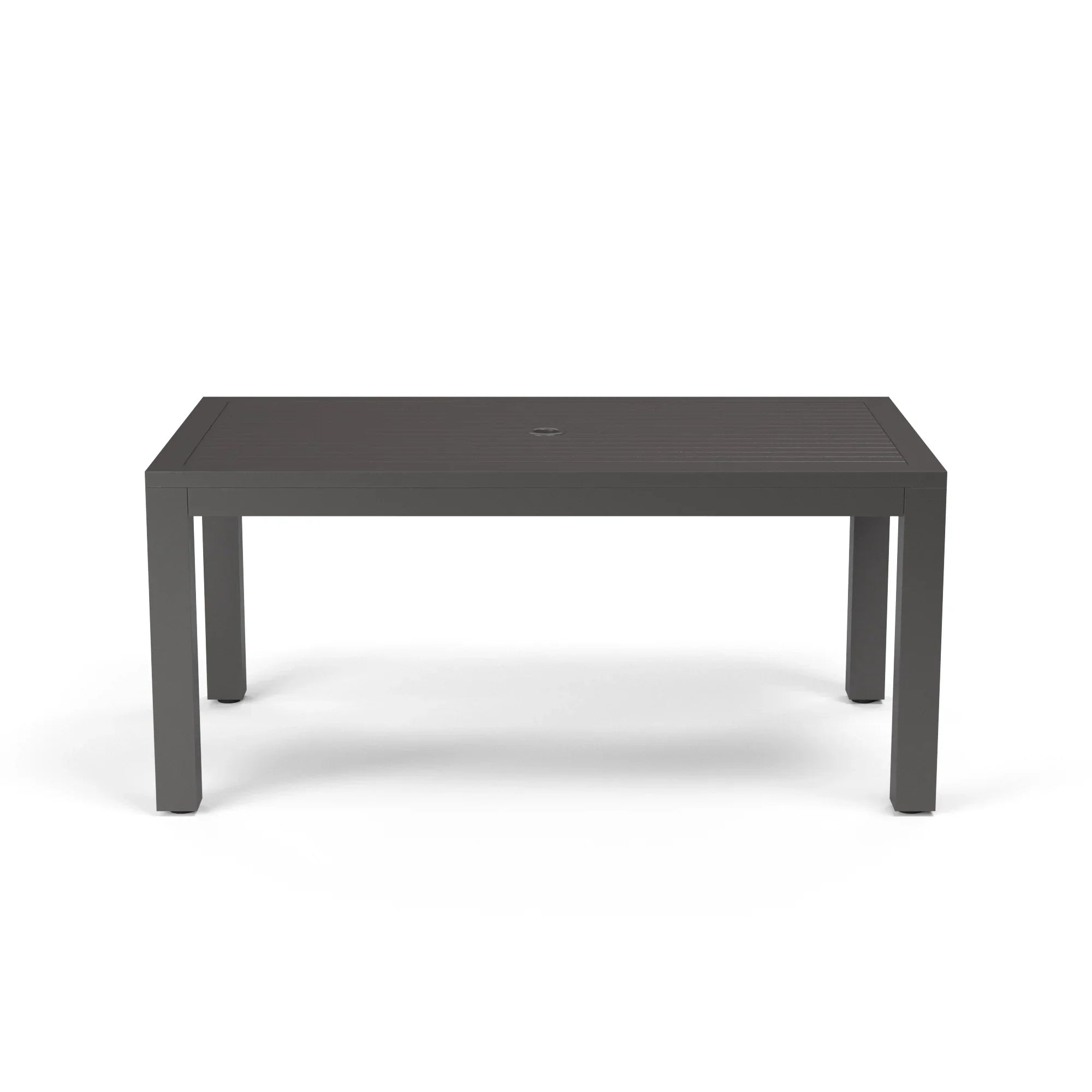 Vegas 36" x 64" Rectangular Aluminum Dining Table SW1201-T64 by Sunset West - Detailed View 2 | EuroLife Furniture