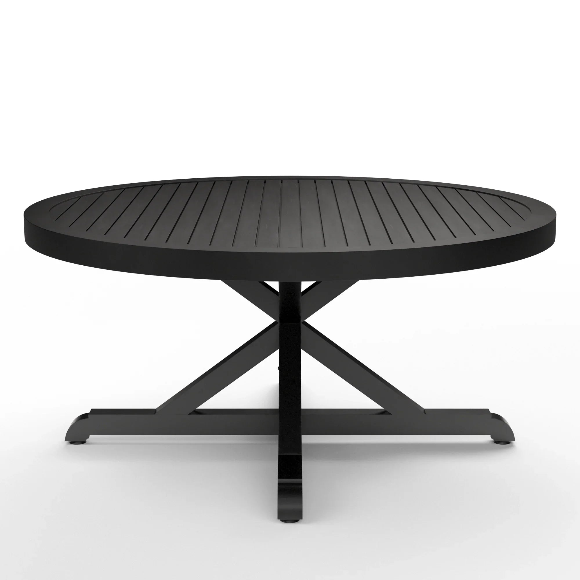 Monterey 60" Round Aluminum Dining Table SW3001-T60 by Sunset West - Detailed View 2 | EuroLife Furniture
