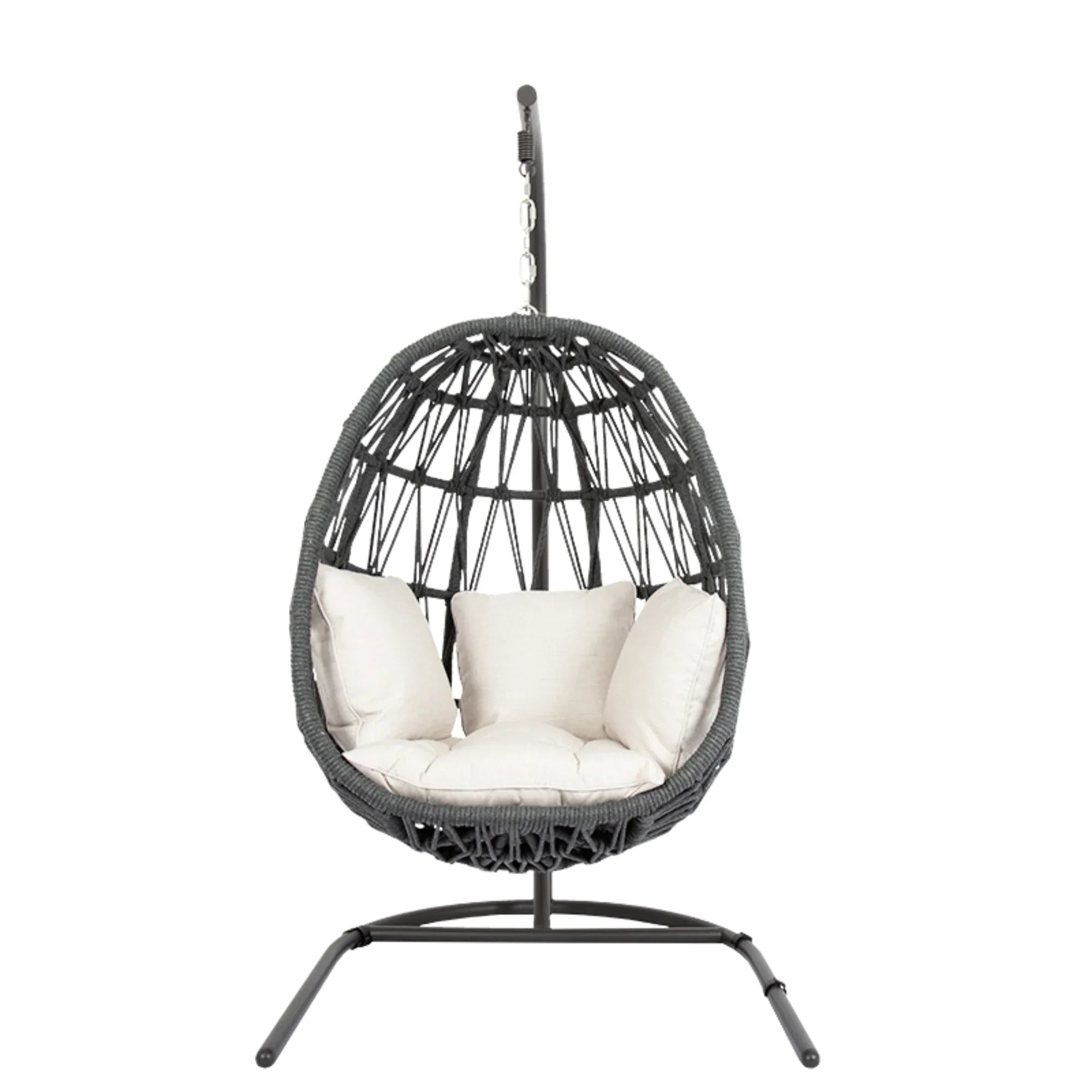 Milano Rope Hanging Club Chair SW4101-HC by Sunset West - Detailed View 2 | EuroLife Furniture