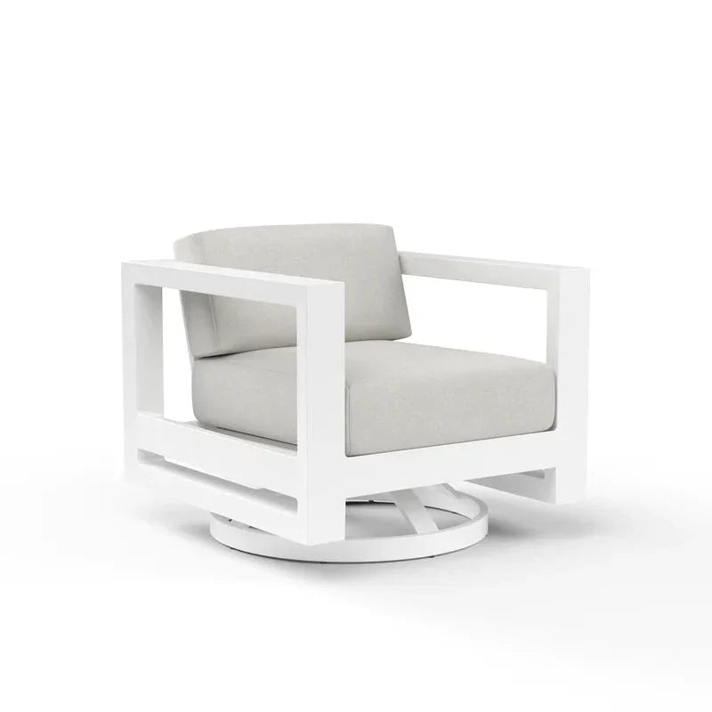 Newport Aluminum Swivel Club Chair SW4801-21S by Sunset West - Club Chairs by EuroLife Furniture