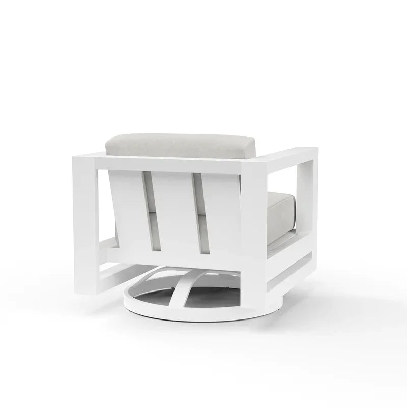 Newport Aluminum Swivel Club Chair SW4801-21S by Sunset West - Detailed View 3 | EuroLife Furniture