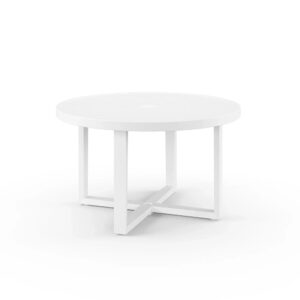 Newport 50" Round Aluminum Dining Table SW4801-RDT50 by Sunset West