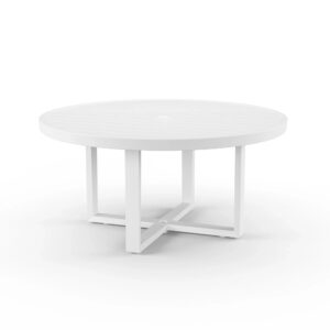Newport 60" Round Aluminum Dining Table SW4801-RDT60 by Sunset West