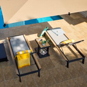 Siena 3-Piece Chaise Lounge - Mirador Outdoor Furniture