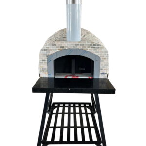 Tiled Cement Outdoor Pizza Oven / Clay Wood Fired Pizza Ovens with Mushroom Mosaic Tiles - OP82