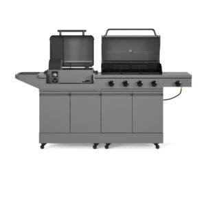 TYTUS Modular Grilling Collection 4-Burner Gas Grill, Pellet Smoker with Cart, and Grill Light