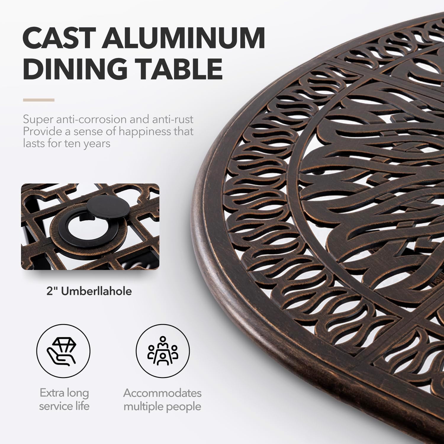 Cast Aluminum Dining Sets