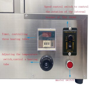 Rotational Pizza Oven Commercial Rotational Pizza Oven Toaster with 12 Pizza Cone Bases 110V 2000W