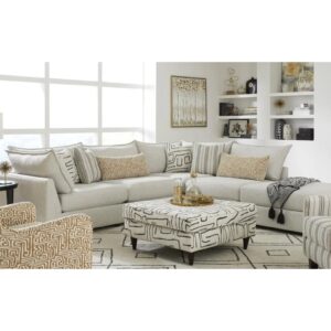 Flange Pewter Modular 5-Pc Sectional