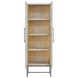 Dwell Glacier 85" Tall Glass Display Cabinet