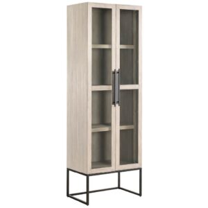 Dwell Glacier 85" Tall Glass Display Cabinet