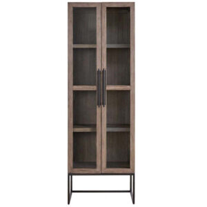 Dwell Latte 85" Tall Glass Display Cabinet