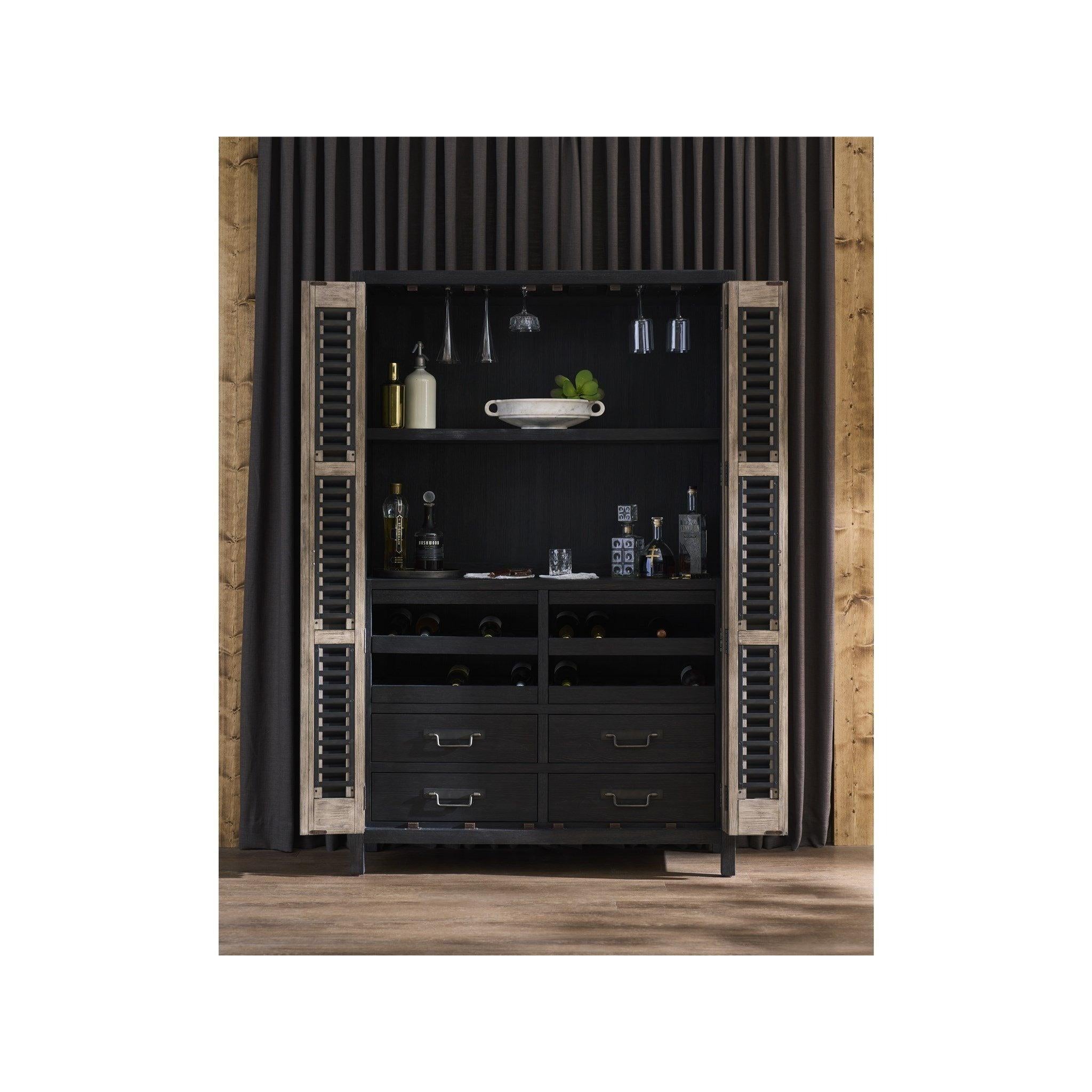 Dwell 77" Double Bar Cabinet - UNV U462B691 by EuroLife Furniture