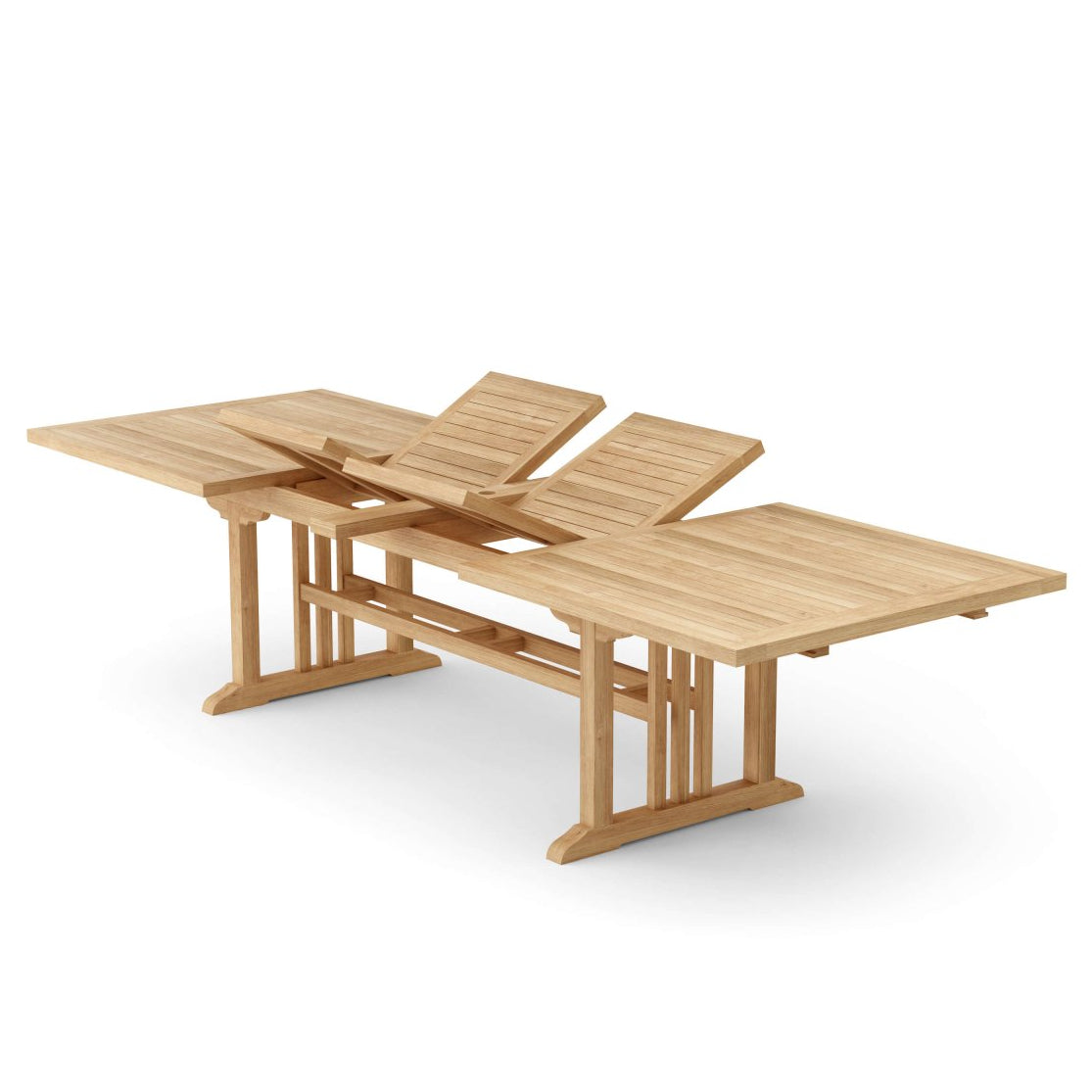 Large Teak Outdoor Dining Table (126" Long Rectangle) - Sahara - Detailed View 4 | EuroLife Furniture
