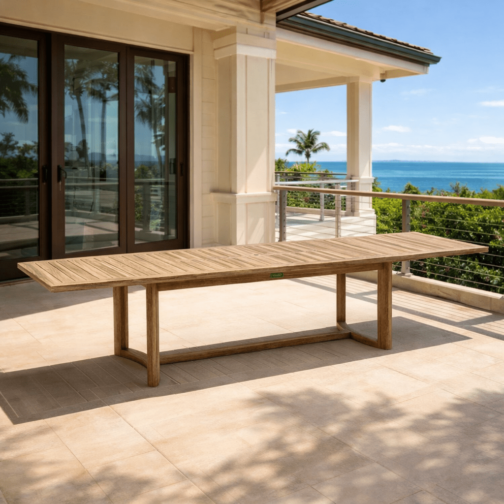 Large Teak Patio Table (136" Long Rectangle) - Catania product detail