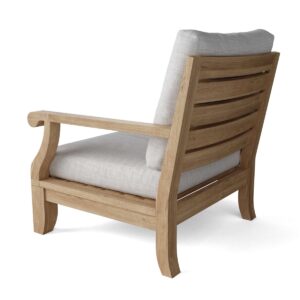 Left End Riviera Teak Sectional Piece