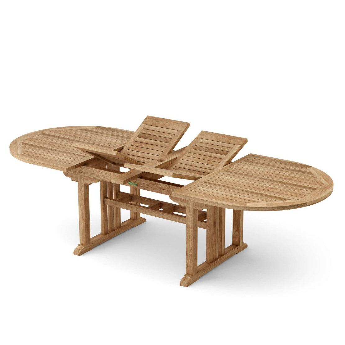 Oval Teak Table (106" Long) - Sahara - Detailed View 3 | EuroLife Furniture