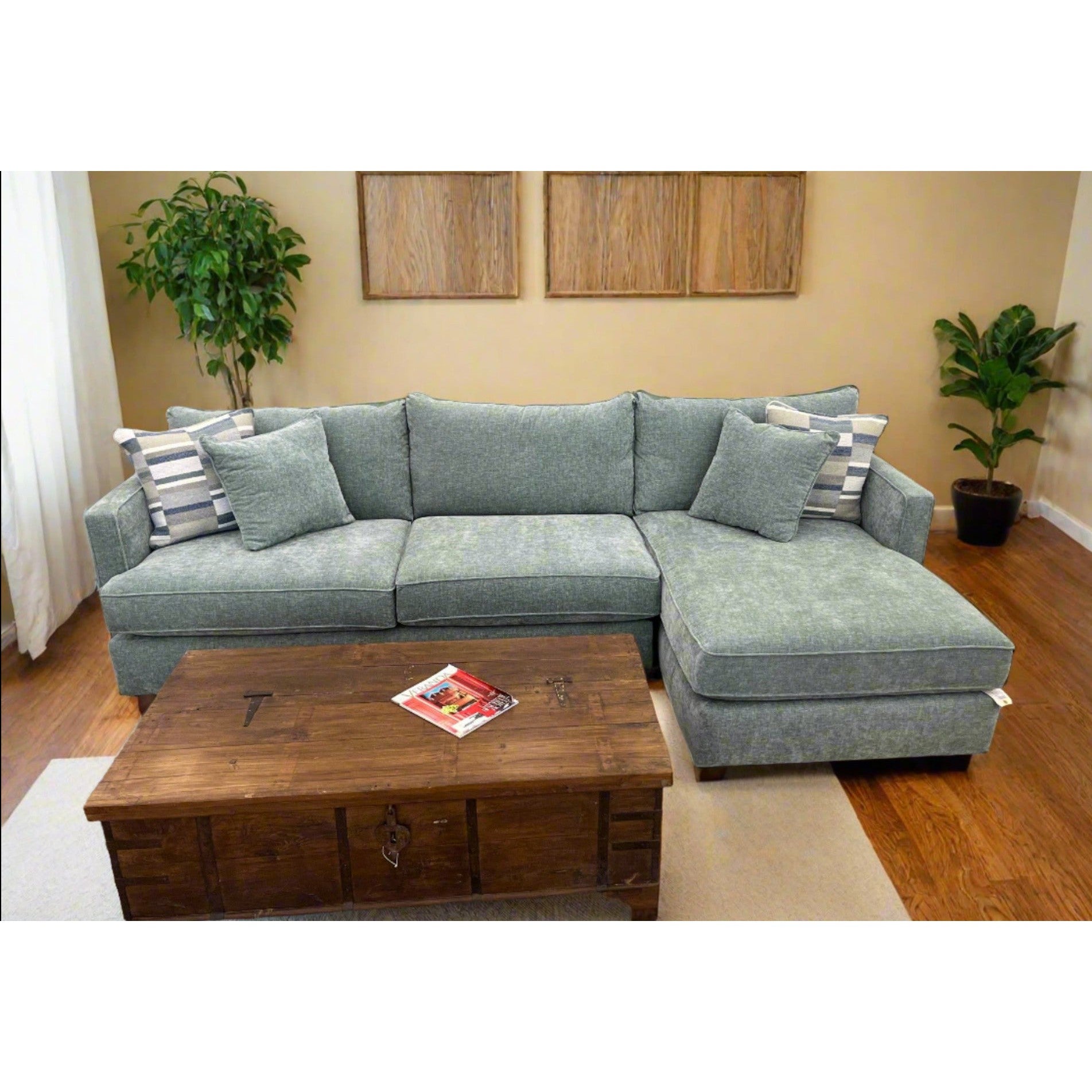 Pop Collection - Customizable 2-Pc Sectional Sofa with Chaise (10 colors available) - Detailed View 5 | EuroLife Furniture