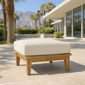 Teak Deep Seating Ottoman - Brianna