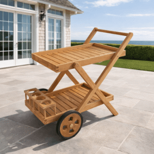 Teak Outdoor Bar Cart - Cobana