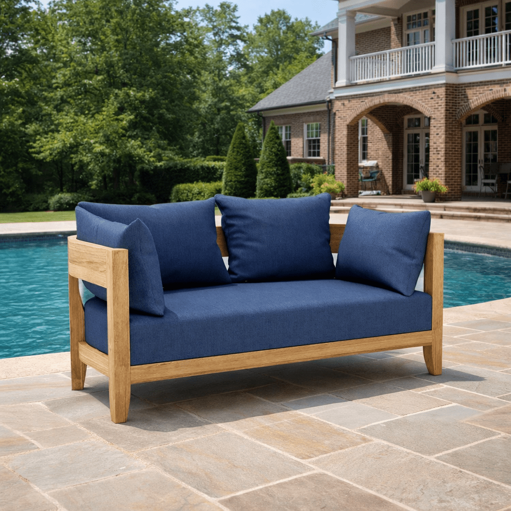 Teak Outdoor Furniture Loveseat - Coronado - Anderson Teak Loveseats by EuroLife Furniture
