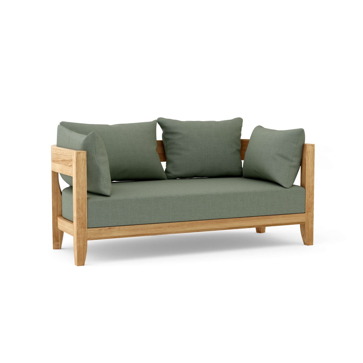 Teak Outdoor Furniture Loveseat - Coronado - Detailed View 5 | EuroLife Furniture