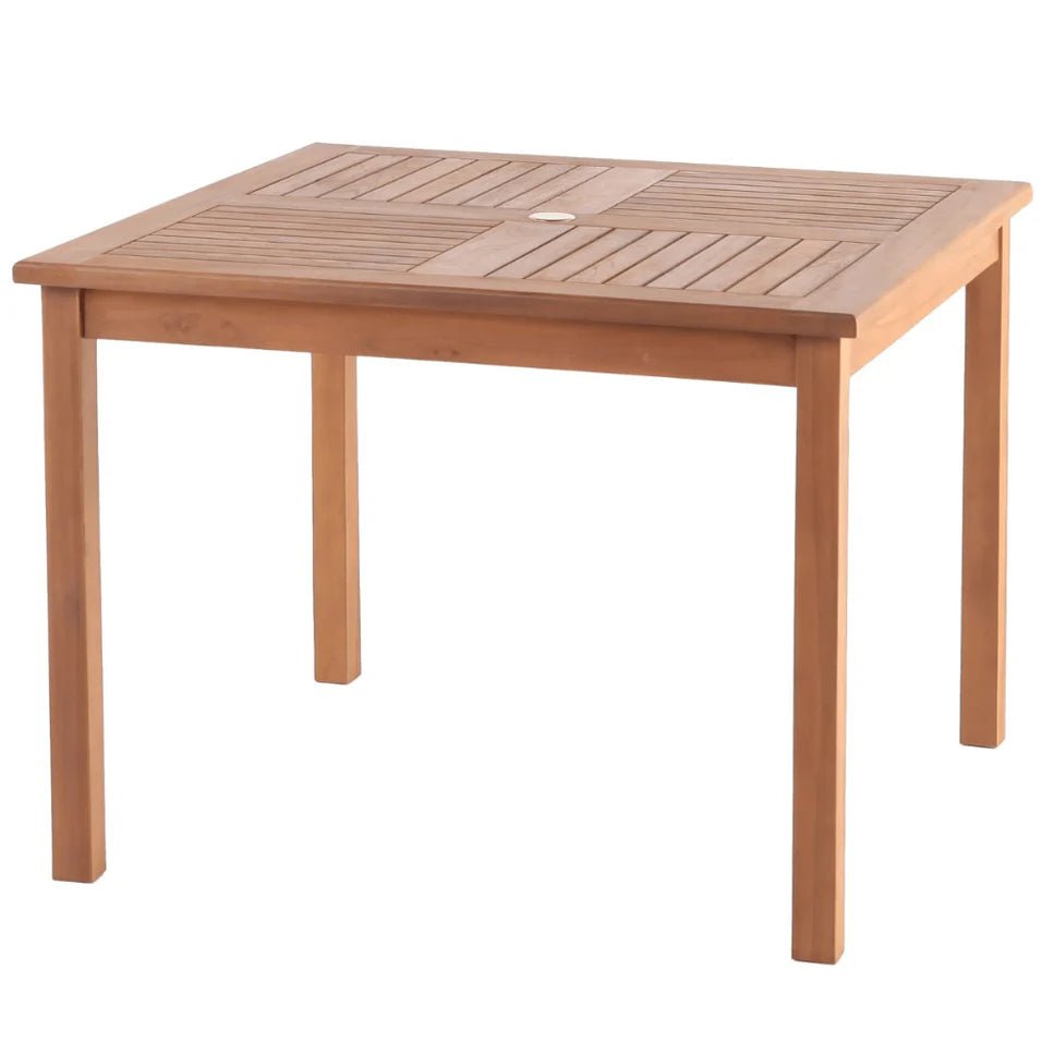 Teak Square Dining Table With 4 Chairs (Monaco) - Detailed View 4 | EuroLife Furniture