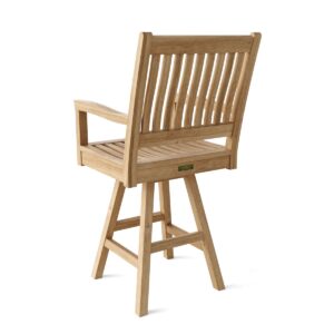 Teak Swivel Bar Chair - Rialto