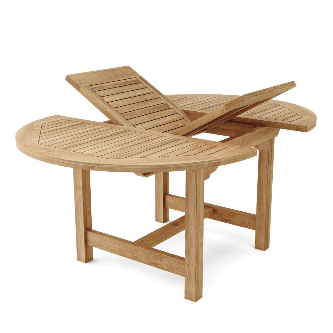 Teak Table With 4 Chairs - Bahama (Table) & Brianna (Chairs) - Detailed View 5 | EuroLife Furniture